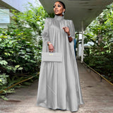 Loose Bat Sleeve Kaftan Dress