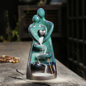 Lover Type Backflow Incense Burner Stick Holder (Without Incense)