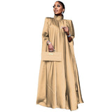 Loose Bat Sleeve Kaftan Dress