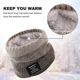 Unisex Fleece Ring Bandana Knitted Scarf