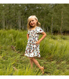 Mother Daughter Matching Short Sleeve Floral Dress