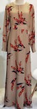 Mommy and Me Tan Floral Long Dress