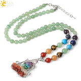 Natural Stone 7 Chakra Pendant Necklace