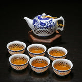 Hollow Honeycomb Tea Set