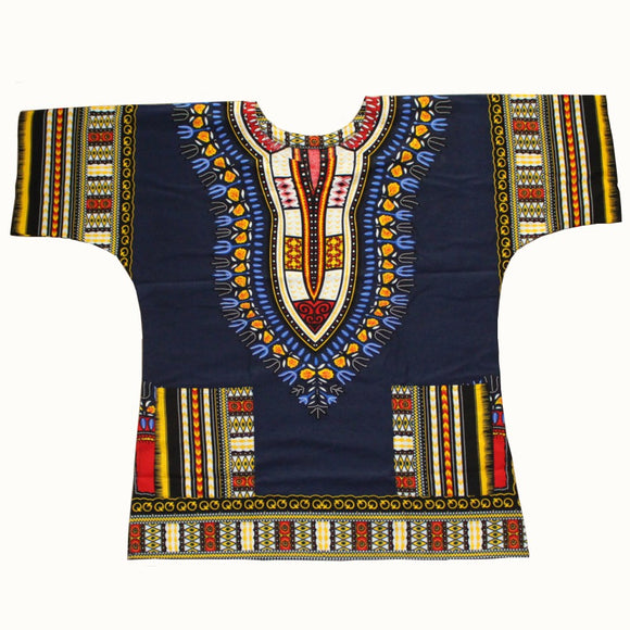 African Traditional Printed 100% Cotton Dashiki