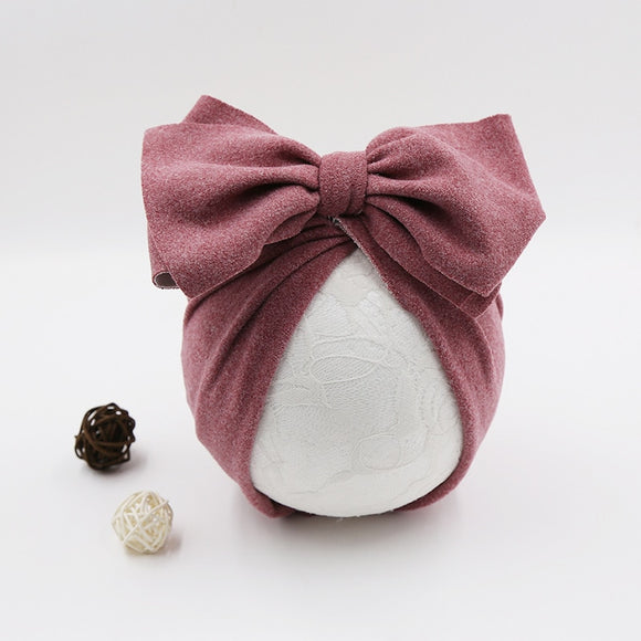 Newborn Baby Beanie Top Bow Knot Turban