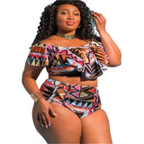 Woman Plus Size High Waisted Swimsuit