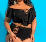 Woman Plus Size High Waisted Swimsuit