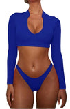 African Bandage Tankini Long Sleeve  Swimwear