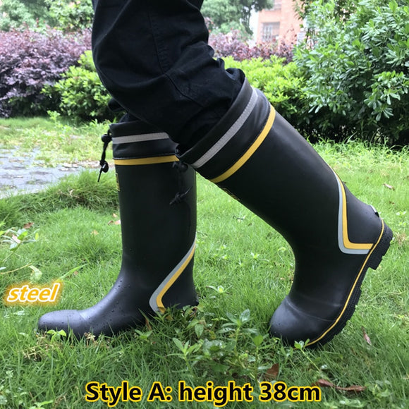 Steel Toe Anti-puncture Rubber Waterproof Boots