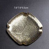 Gold Hammered Brass Cup Coaster