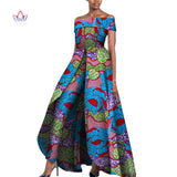 African Design Off Shoulder Elegant Women Jumpsuit