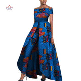 African Design Off Shoulder Elegant Women Jumpsuit