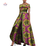 African Design Off Shoulder Elegant Women Jumpsuit