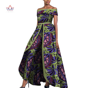 African Design Off Shoulder Elegant Women Jumpsuit