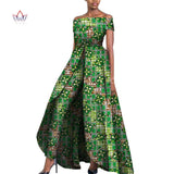 African Design Off Shoulder Elegant Women Jumpsuit