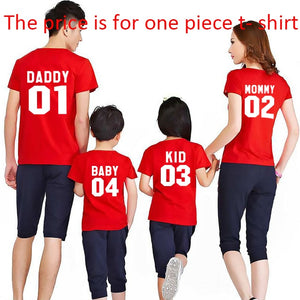 DADDY and MOMMY Family Matching Cotton T-shirt