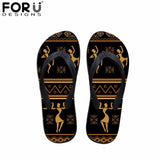 Afro Tribal Style Flip Flops