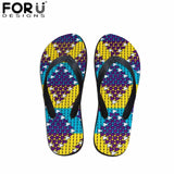 Afro Tribal Style Flip Flops