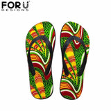 Afro Tribal Style Flip Flops