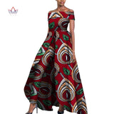 African Design Off Shoulder Elegant Jumpsuit