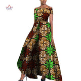 African Design Off Shoulder Elegant Jumpsuit