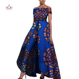 African Design Off Shoulder Elegant Jumpsuit