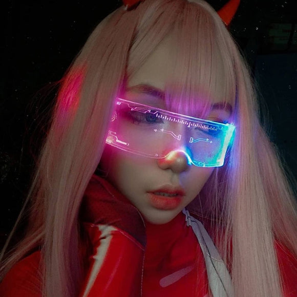 LED Luminous Vintage Punk Sunglasses