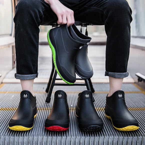 Unisex Chelsea Booties  Rubber Rain Boot