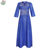 Couples African Embroidery Dashiki Men Short Sleeve Shirt & Women Dress