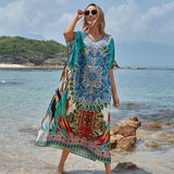 Women's Plus Size  Beach Cover up Maxi Dress