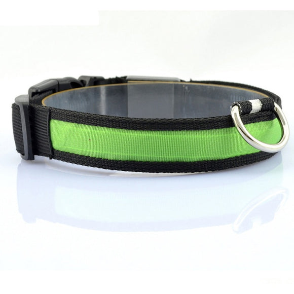 Luminous Adjustable Leopard LED Dog Collar