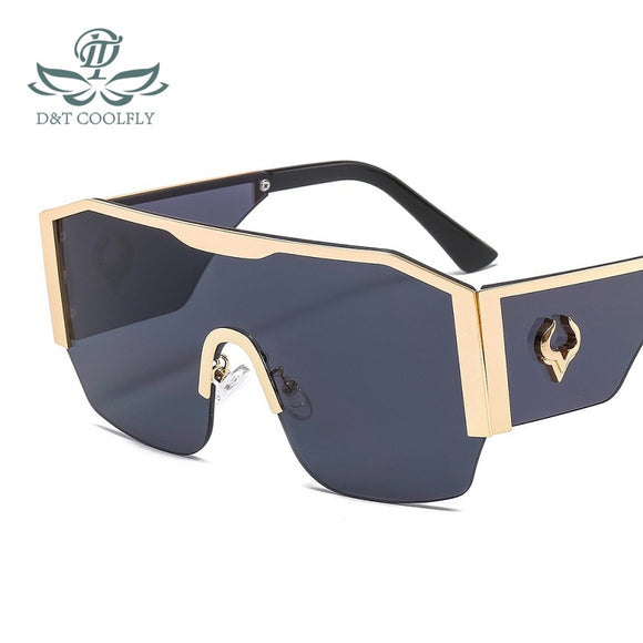 Luxury Bull Logo Gradients Lens Sunglasses