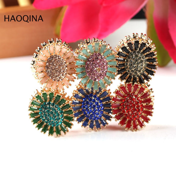 12PCS Magnet Crystal Brooches Hijab Pins