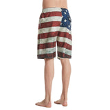 Men's American Flag Beach Shorts Swimwear