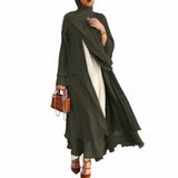 Faux Two Pieces Open Abaya Kimono