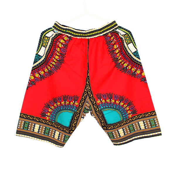 African Dashiki 100% Cotton Short Pants