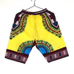 African Dashiki 100% Cotton Short Pants